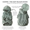 Pet Passion Velour Dog Pet Hoodie Coat for Small, Medium