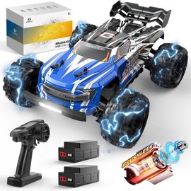 DEERC H16E Brushless Extreme High Speed Remote Control Truck,Max 70kph,1:16 4X4 RTR Fast RC Cars, All Terrains,Off Road Hobby Electric Vehicle Gift:_300E