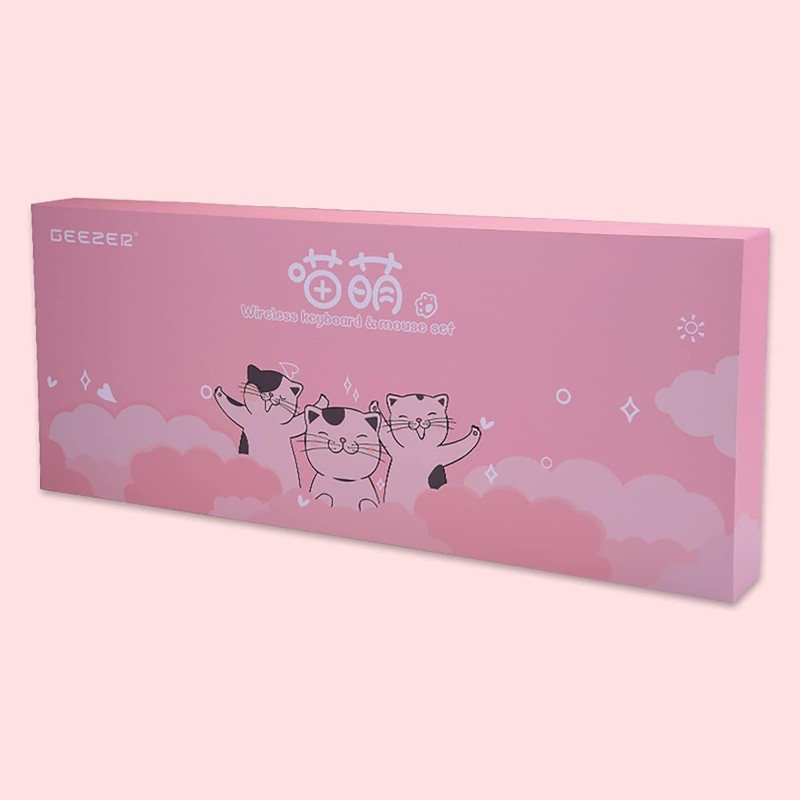 Cute Cat Keyboard and Mouse Combo, TzBBL Keyboard and Mouse