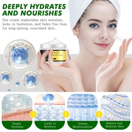 Snail Mucin 92% Moisturizer - 2Pack Original Crema De Baba De Caracol, Advanced Gel Cream for Hydrating & Repairing Skin, 3.52fl oz