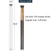 Clear Plastic Tube with Black lid, 12 Pack, Storage Holder