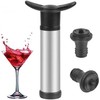 Wine Vacuum Pump & 2 Stoppers – Stainless Steel Wine