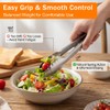 3‑Pack Stainless Steel Kitchen Serving Tongs for Buffet Party Catering