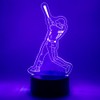 EXIGENT 3D LED Light Baseball Lamp Acrylic Illusion Night Flashing