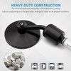 Motorcycle Handlebar Bar End Mirror, Rearview Mirror Universal 7/8" Handle