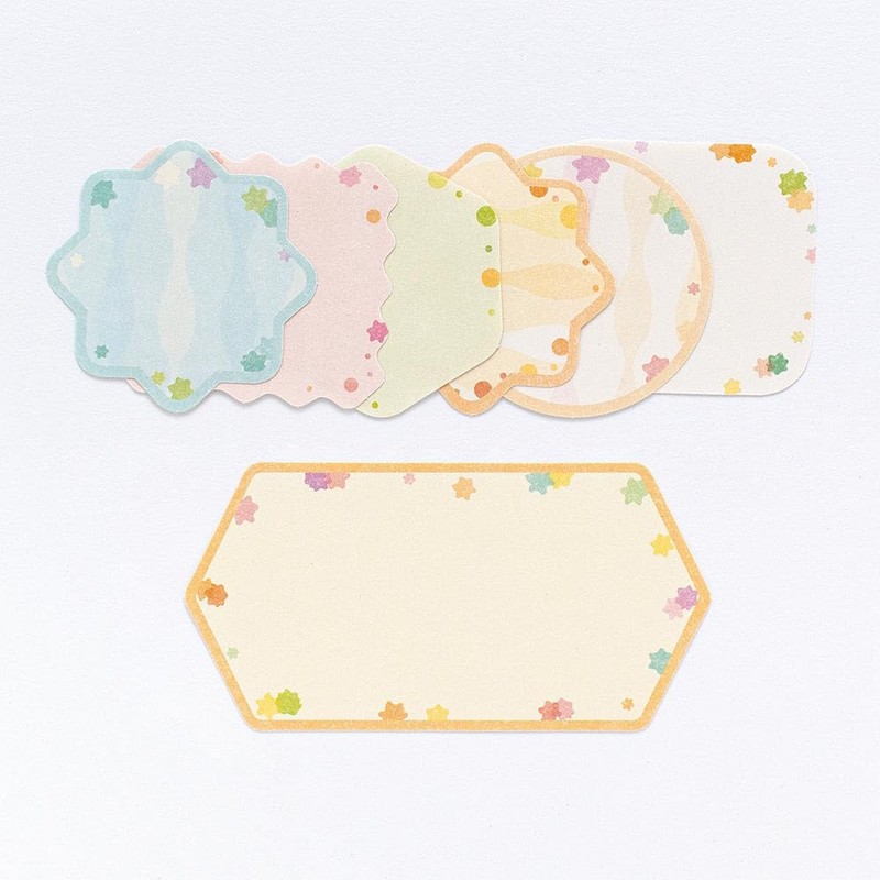 Nuby Shikishi Flake Seal Konpeito | 21 Message Stickers 1