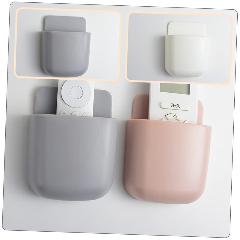 STOBOK Remote-control Holder Storage Container Wall-mounted Boxes for Tv Remote
