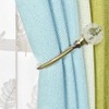 PHOEWON® Pack of 2 Curtain Tiebacks Crystal Curtain Holdbacks Metal