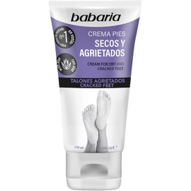 Babaria - Crema para Pies Secos y Agrietados con Aloe Vera y Manteca de Karité Hidrata y Repara Pies y Talones Agrietados Alivia los Pies más Secos y Dañados Aceite de Almendras y Urea 100% Fórmula Vegana 150 ml