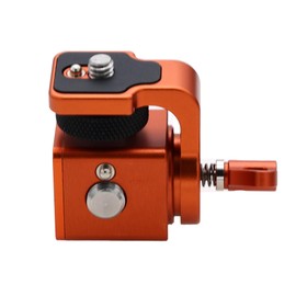 HangTon Halterung für Kamera, Monitor, Follow Focus Motor-Handeinheit, drahtlose Übertragung Lichter Mikrofon, 360 Grad drehbar, 1/4-Zoll-20 3/8-Zoll-16 Gewindeschraube, Orange