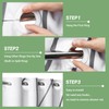 ECUCM Shower Curtain with Snap in Liner for Bathroom Bathtubs,