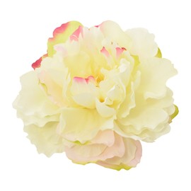 Flyingtutu Sweet Girl Ivory with Pink Accent Peony Flower Alligator Clip