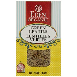 Eden Foods Organic Dry Green Lentils, 454 gm