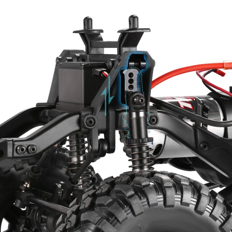 COOWOO Aluminum Shocks Mount, Adjustable Front & Rear Damper Mount