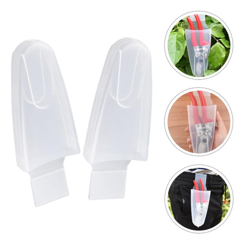 Yardwe Pruning Shears Storage Box 8.5 Inch Transparent Plastic Organizer