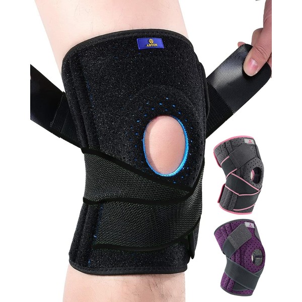 ABYON Plus Size Knee Braces for Knee Pain with Side