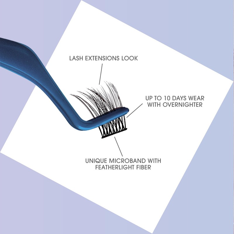 Falscara Multipack, False Eyelashes, Lash Clusters, 'D Curl', 10mm-12mm-14mm, Includes