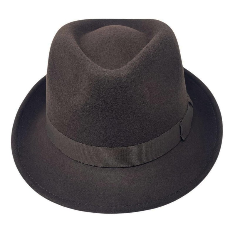 ROYALWORTH 100% Wool Trilby Hat Waterproof & Crushable Handmade with