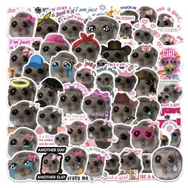 Hamster Meme Stickers, Pack of 112 Funny Hamster Stickers, Waterproof Cute Cartoon Animal Stickers, Sticker Memes, Vinyl Stickers, for Car, Laptop, Phone, Guitar, Skateboard, Motorcycle, Bicycle