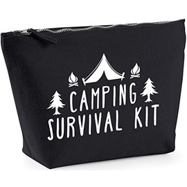 Hippowarehouse Camping survival kit printed make up cosmetic wash bag 18x19x9cm