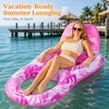 Inflatable Adult Pool Lounger – Tropical Leaf Reclining Float with