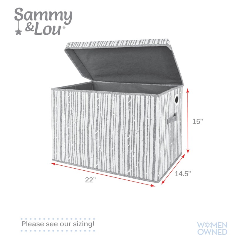 Sammy & Lou Collapsible Felt Soft Toy Box Toy Chest