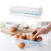Pack of 2 Egg Containers, Fridge Egg Containers, Plastic Egg