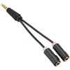 ELECOM Audio Conversion Cable (3-Pole Female x 2 - 4-Pole