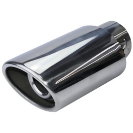 AERZETIX - C53737 - End piece silencer/exhaust trim/tailpipes/exhaust - diameter 30-42 mm - length 146 mm - chrome trim - coating chrome-plated