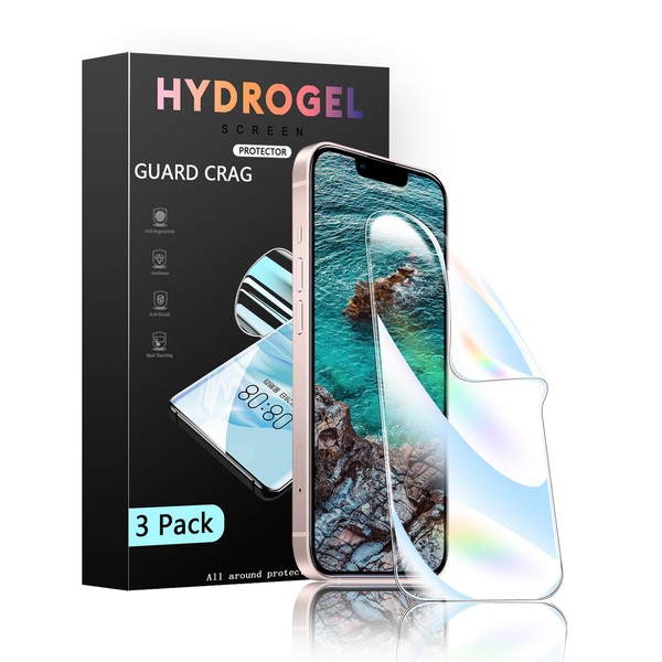 GUARD CRAG Screen Protector for iPhone13 mini, 3 Pack TPU
