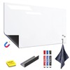 HOMiDEK Large Magnetic Backing Whiteboard: 36x48 Flexible Dry Erase Writting