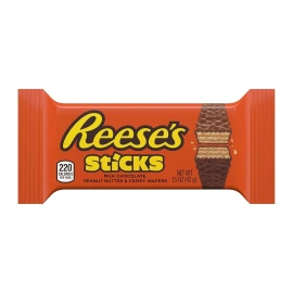 Reese's Reese’s Sticks Milk Chocolate Peanut Butter & Crisp Wafers Bars 1.5oz (20 Count)
