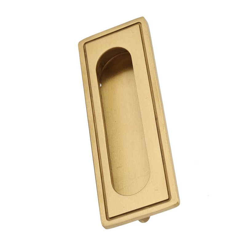 Brass Recessed Furniture Handle Kitchen Cupboard Cabinet Wardrobe Drawer Pulls