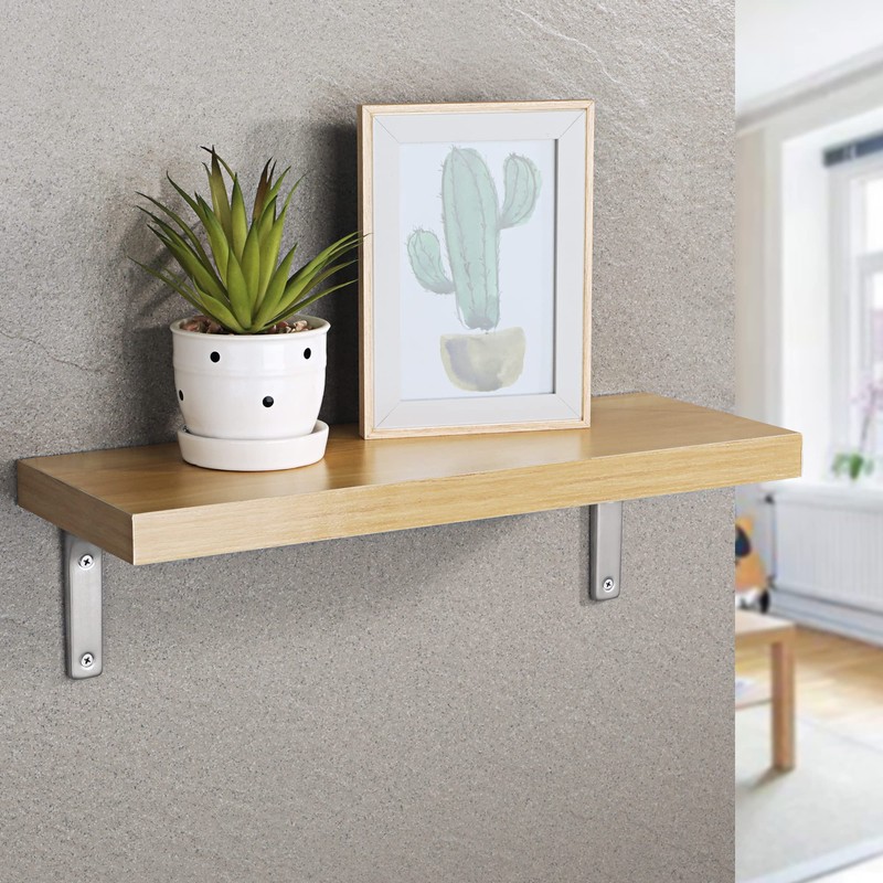 SAYAYO Heavy Duty Floating Shelf Bracket 4 Inch x 4