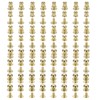 sourcing map 5/6/8/9mm Ball Head Stud Rivets Screw Back, 64Pack