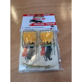 Tomcat Wood Traditional Snap 4 Pack Mouse Traps Cheese Peanutbutter