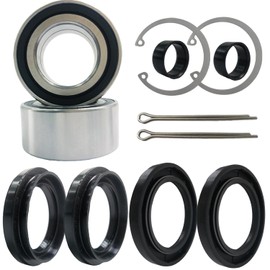 BIGLKNM Front Wheel Bearing & Seal Kit Fit for ATV Foreman 400 450 500 Rubicon 500 Rincon 650 680 Wheel Hub Bearing Replace 91051-HA7-651 91209-HN2-003 91256-HM7-003