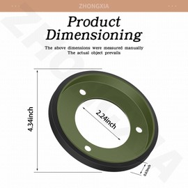 ZHONGXIA 2-Pack 03248300 Drive Friction Disc Compatible with John Deere Craftsman Murray Ariens Noma Replaces 1501435MA AM123355 M110594 53830 02201300 03240700 1501435 313883