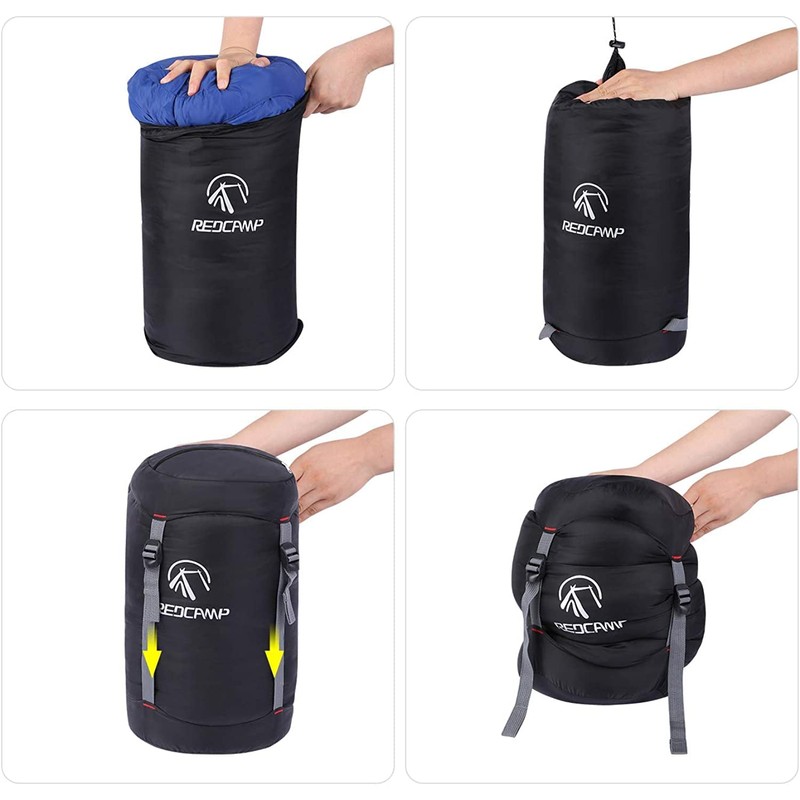 REDCAMP 40L Nylon Compression Stuff Sack for Sleeping Bag, Lightweight