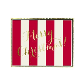 Graphique Merry Christmas Holiday Cards | Pack of 15 Cards with Envelopes | Christmas Greetings | Gold Foil Accents | Boxed Set | 4.75" x 6.625"