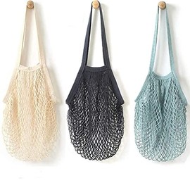 YOYI YOYI Cotton Mesh Reusable Produce Bags, Washable 100% Grocery Tote | 100% natural cotton mesh, washable and reusable — lightweight and portable f