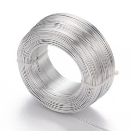 180 Feet 2mm Silver Aluminum Wire 12 Gauge Bendable Anodized Sculpting Metal Craft Wire Floral Armature Wire Weaving Wrapping for Dolls Skeleton Wreath DIY Jewelry Making