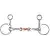 Shires Equestrian - Hanging Cheek, Copper Lozenge Snaffle - S/steel