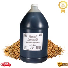 De La Rosa 613 Organic Toasted Sesame Oil, Cold Pressed,Unrefi
