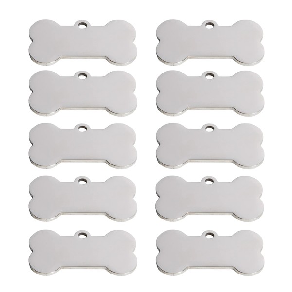 Blank Dog Tags, Bone Shape ID Tag for Dogs, Engraved