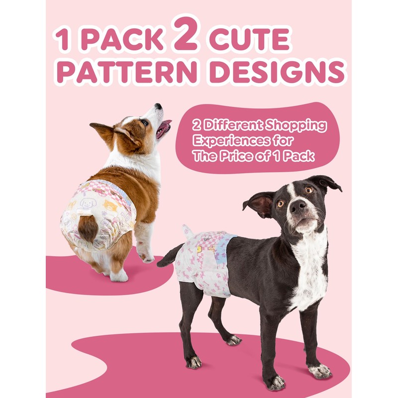 Dono Disposable Cat Nappies,48pcs,Puppy Nappies Female,wetness indicator,Super Absorbent Leak-proof,Dog Season