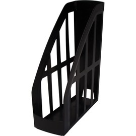 Storex 70167U06c Magazine File, Recycled, 9-3/4-Inch X4-Inch X11-1/2-Inch, Black