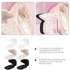 Beavorty 3 Pairs Foot Rest Nonslip Heel Pads Foot Cushion Pads Girl Shoe Insole Pad Heel Inserts for Women Shoe Pads Anti-slip Insole Pad Half Foot Pads High Heel Comfortable Gel Girl Child
