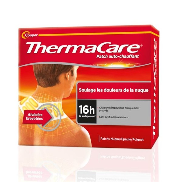 Cooper laboratoire Thermacare épaules/nuque/poignets 6 patchs chauffants anti-douleurs