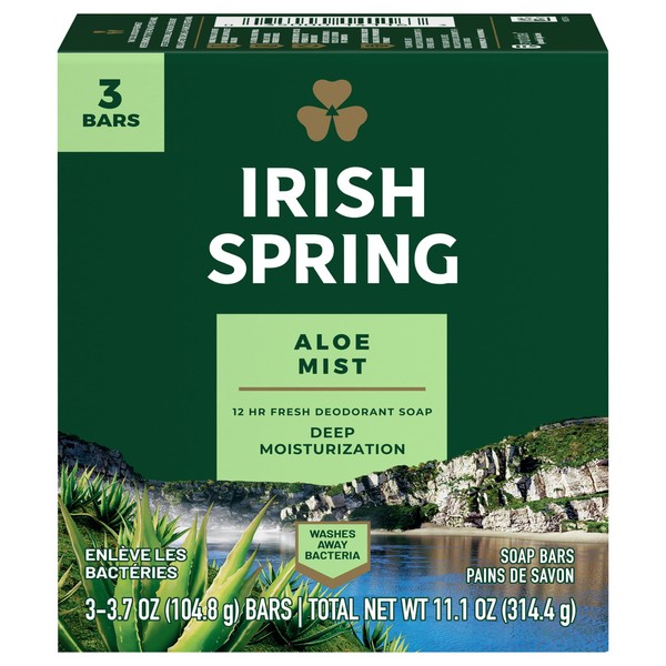 Irish Spring Irish Spring Irish Spring Aloe Deodorant Soap Bar,